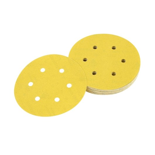 ROS 150mm 60G Multi Purpose Sandpaper 8 Hole Disc (10 Pack)