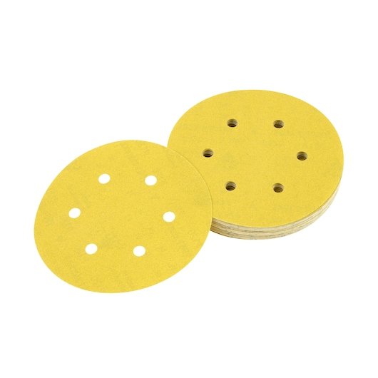 ROS 150mm 180G Multi Purpose Sandpaper 8 Hole Disc 10 Pack