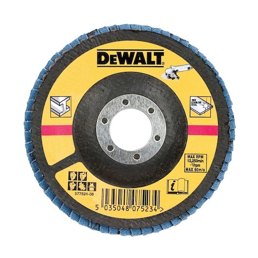 125mm 60G Zirconium Oxide Flap Disc T27 (10 Pack)