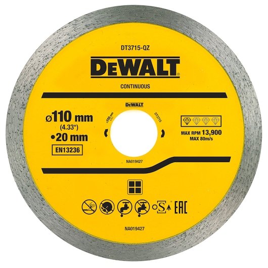 110x20mm Continuous Rim Diamond Wheel