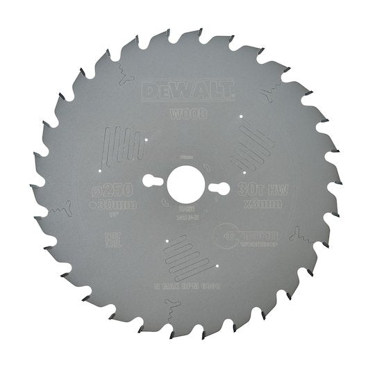EXTREME WORKSHOP 250mm x 30mm 30T Circular Saw Blade
