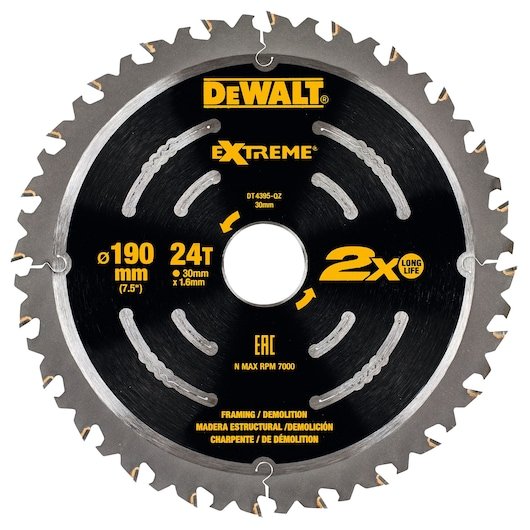 190mm EXTREME 2X Life Demo Blade (190 MM) (24 Tooth)