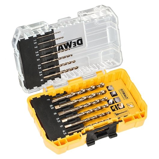 EXTREME HSS-E Cobalt Alloy Steel Metal Drill Set, ToughCase+ (13 pc.)