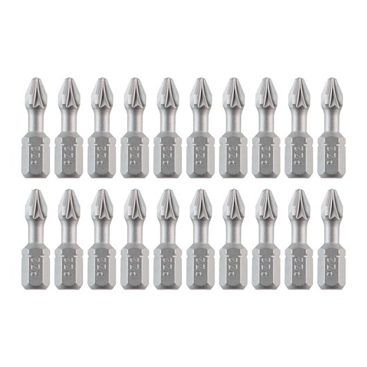 PZ2 Screwdriver Bit 25mm (20 Pcs)