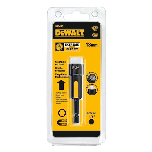 Cleanable Hexagonal Magnetic Nut/Socket Driver 13mm