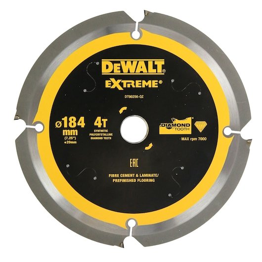 EXTREME® PCD FIBRE CEMENT SHEET CIRCULAR SAW BLADE (184 mm) X (4 Tooth) (16/20 mm)