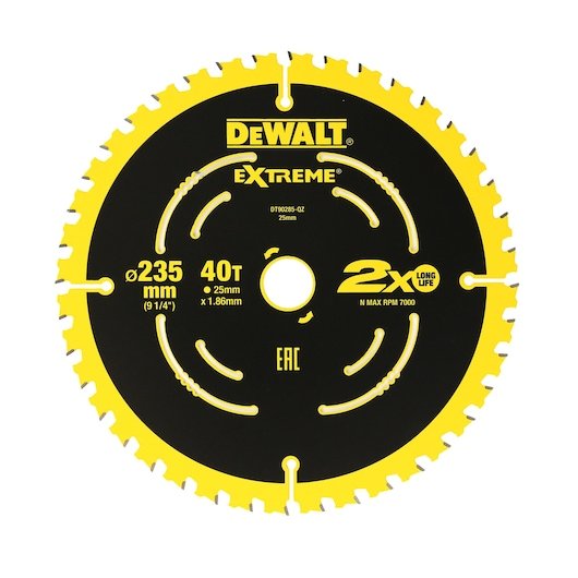 EXTREME 2X LIFE CIRCULAR SAW BLADE (235 mm X 40T) (16/25 mm)