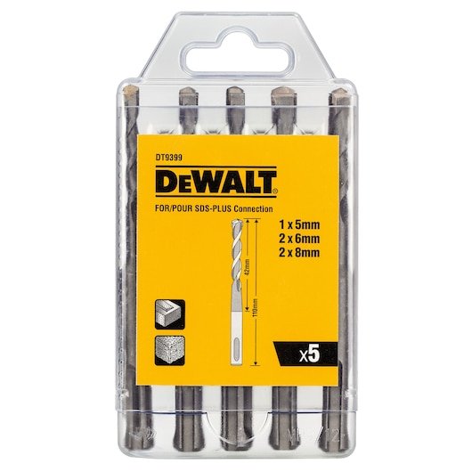SDS plus 5 Piece Drilling Set