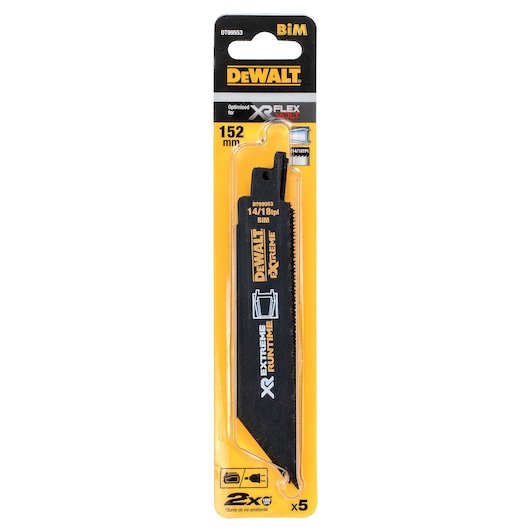 EXTREME RUNTIME 152mm 14/18 TPI (Metal) Recip Blade (5 Pack)