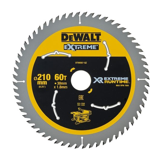 EXTREME Runtime Circular Saw Blade 210mm Bore 30mm 60T