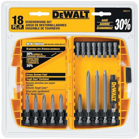 18 Pc. Screwdriving Set with Tough Case®