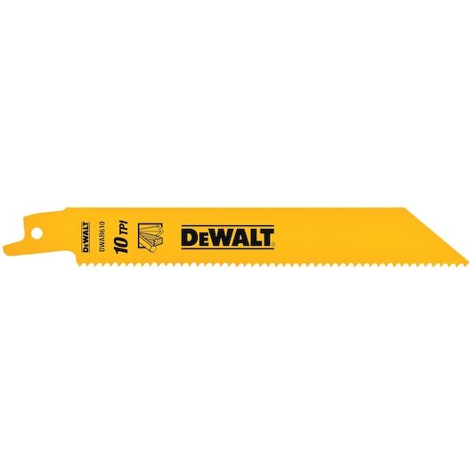 General purpose cutting bi metal reciprocating saw blade.