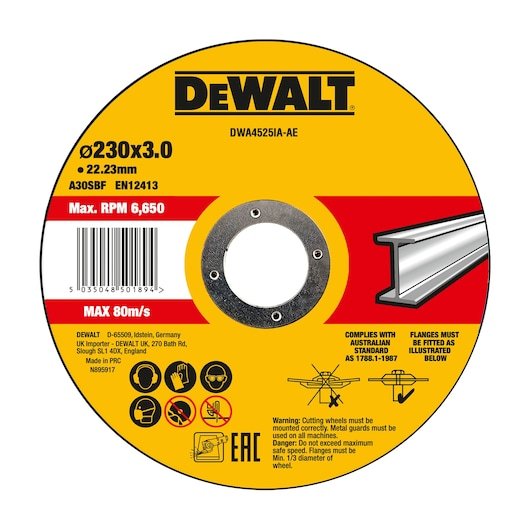 230 x 3 x 22mm INOX cutting wheel t27 (10 Pack)