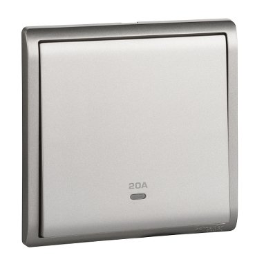 20A 250V 1Gang DP switched with Neon,Aluminium Silver (20A 250V 1Gang DP switched with Neon Aluminium Silver) is a Schneider Electric product. Designed for reliable performance and long service life. Available across Iraq — contact us for pricing and delivery options.