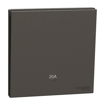 Double Pole Switch with LED, AvatarOn C, 20A, 250V, 1 gang, dark grey (Double Pole Switch with LED AvatarOn C) is a Schneider Electric product. Designed for reliable performance and long service life. Available across Iraq — contact us for pricing and delivery options.