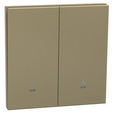 Switch, AvatarOn C, 16AX, 2 gang, with Neon indicator, with C & P symbol, wine gold (Switch AvatarOn C) is a Schneider Electric product. Designed for reliable performance and long service life. Available across Iraq — contact us for pricing and delivery options.