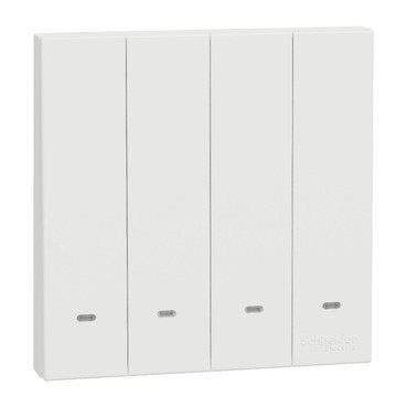 Switch with Fluorescent Locator, AvatarOn C, 1 way, 4 gang, 16AX, 250V, white (Switch with Fluorescent Locator AvatarOn C) is a Schneider Electric product. Designed for reliable performance and long service life. Available across Iraq — contact us for pricing and delivery options.