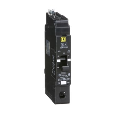 Mini circuit breaker, E-Frame, 20A, 1 pole, 277VAC, 25kA max, bolt on [TAA] (Mini circuit breaker E-Frame) is a Schneider Electric product. Designed for reliable performance and long service life. Available across Iraq — contact us for pricing and delivery options.