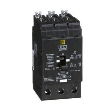 Mini circuit breaker, E-Frame, 90A, 3 pole, 480Y/277VAC, 25kA max, bolt on [TAA] (Mini circuit breaker E-Frame) is a Schneider Electric product. Designed for reliable performance and long service life. Available across Iraq — contact us for pricing and delivery options.