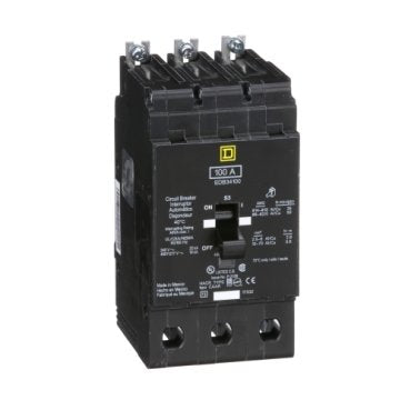 Mini circuit breaker, E-Frame, 100A, 3 pole, 480Y/277VAC, 25kA max, bolt on [TAA] (Mini circuit breaker E-Frame) is a Schneider Electric product. Designed for reliable performance and long service life. Available across Iraq — contact us for pricing and delivery options.