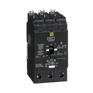 Mini circuit breaker, E-Frame, 50A, 3 pole, 480Y/277VAC, 100kA max, bolt on [TAA] (Mini circuit breaker E-Frame) is a Schneider Electric product. Designed for reliable performance and long service life. Available across Iraq — contact us for pricing and delivery options.