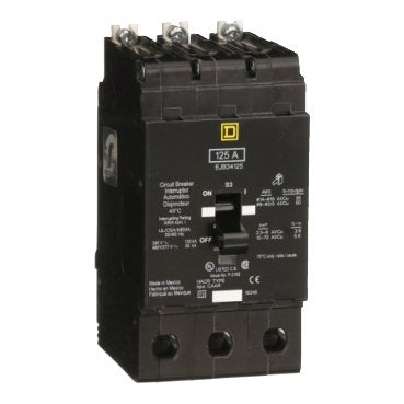 Mini circuit breaker, E-Frame, 125A, 3 pole, 480Y/277VAC, 100kA max, bolt on [TAA] (Mini circuit breaker E-Frame) is a Schneider Electric product. Designed for reliable performance and long service life. Available across Iraq — contact us for pricing and delivery options.