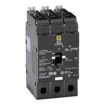 Mini circuit breaker, E-Frame, 30A, 3 pole, 600Y/347VAC, 100kA max, bolt on [TAA] (Mini circuit breaker E-Frame) is a Schneider Electric product. Designed for reliable performance and long service life. Available across Iraq — contact us for pricing and delivery options.