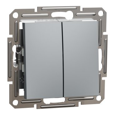 Asfora - double 1pole pushbutton, screwless terminals, wo frame, steel (Asfora) is a Schneider Electric product. Designed for reliable performance and long service life. Available across Iraq — contact us for pricing and delivery options.