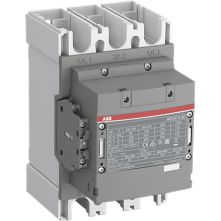 ABB 1SF Block Contactor, 20V ac/dc, 60 V ac/dc Coil, 3-Pole, 200 kW, 3 NO/0 NC