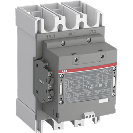 ABB 1SF Block Contactor, 100V ac/dc, 250 V ac/dc Coil, 3-Pole, 200 kW, 3 NO/0 NC