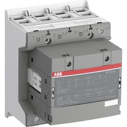 ABB 1SF Block Contactor, 100V ac/dc, 250 V ac/dc Coil, 4-Pole, 75 kW, 4 NO