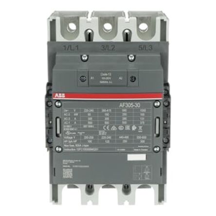 ABB 1SF Block Contactor, 100V ac/dc, 250 V ac/dc Coil, 3-Pole, 160 kW, 3 NO/0 NC
