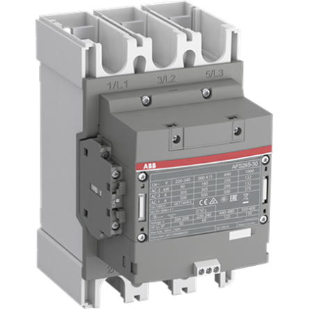ABB 1SF Block Contactor, 100V ac/dc, 250 V ac/dc Coil, 3-Pole, 132 kW, 3 NO/0 NC