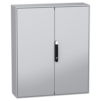 Schneider Electric NSY Series Sheet Steel 2-Door Floor Standing Enclosure, Plain Door, IP55 400 mm, 1200 mm 1200 mm