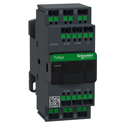 Schneider Electric TeSys Deca Control Relay, 24V ac Coil, 5-Pole, 10 A, 70 VA 24V, 5 NO, 690V ac