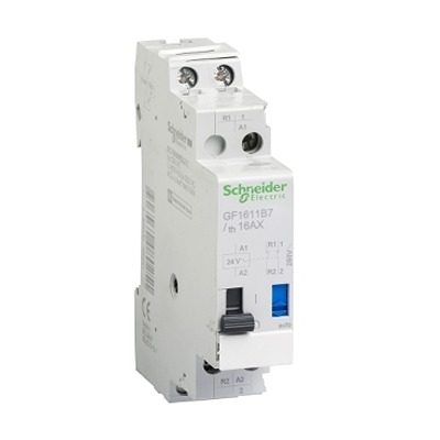Schneider Electric Panel Mount Mounting Plate, 24V Coil, 16A Switching Current, 1 NO/1 NC