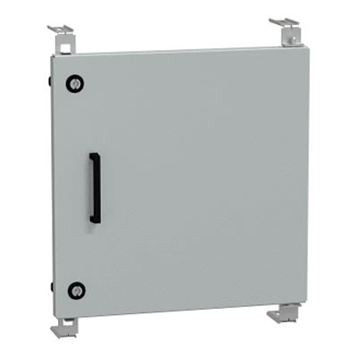 Schneider Electric NSYP Series Lockable Aluminium RAL 7035 Plain, 398 mm H, 398mm W, 398 mm L for Use with Enclosure