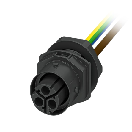 Phoenix Contact Connector, 3 Contacts, Front, Socket, Female, IP66, IP68, IP69K, IPD W Series