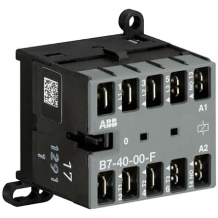 ABB GJL Contactor, 220V ac, 240 V ac Coil, 4-Pole, 3 kW, 4 NO
