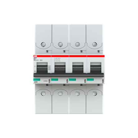 ABB S800 2CC Miniature Circuit Breaker, 4-Pole, 63A, Type B, 690V AC, 500 V DC, 40 kA Breaking Capacity