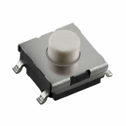 Omron IP00 Ivory Tactile Switch Flat, SPST-NO 50mA, 24 V ac 24 V dc, Surface Mount