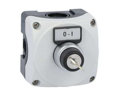 Lovato Control Station Switch - NO, Polycarbonate, Grey, O/I, IP66, IP67, IP69K