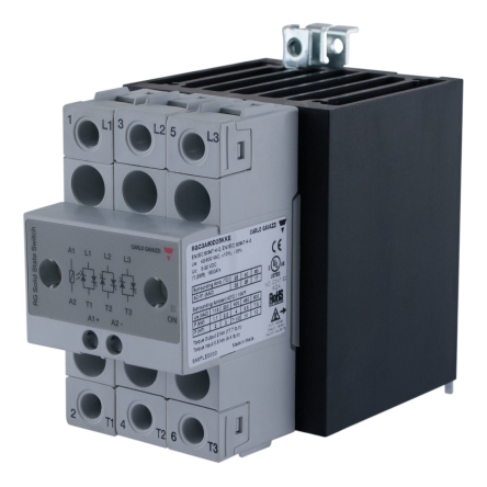 Carlo Gavazzi RGC3 Series Solid State Relay, 25 A Load, DIN Rail, Panel Mount Mount, 600 V ac Load, 32V dc Control