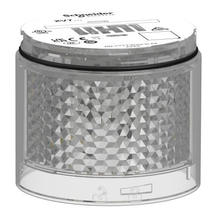 Schneider Electric Harmony XVB7 Series White Steady Effect Indicator Light, LED Bulb 24V ac/dc, AC/DC, IP66