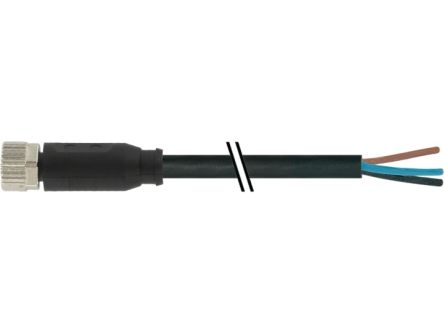 Baumer, CAM8 Series USB Power Supply Cable Cable 4.1 mm for Use with Proximity Switches, RoHS Standard