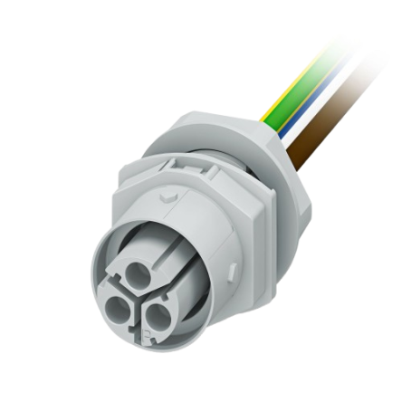 Phoenix Contact Connector, 3 Contacts, Front, Socket, Female, IP66, IP68, IP69K, IPD W Series