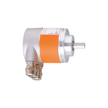 ifm electronic RN7 Series Absolute Absolute Encoder 30V dc, 8192 Pulses ppr, Binary Signal, Solid Shaft Type, 10 mm