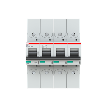 ABB S800 2CC Miniature Circuit Breaker, 4-Pole, 63A, D, 690V AC, 500 V DC, 40 kA Breaking Capacity