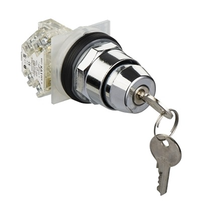 Schneider Electric Knob Selector Switch - (1 CO) 30 mm Cutout Diameter 2 Positions