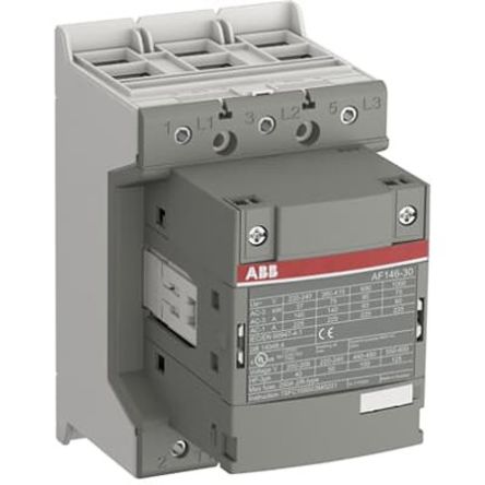 ABB 1SF Block Contactor, 130V ac/dc, 48 V ac/dc Coil, 3-Pole, 75 kW, 3 NO/0 NC